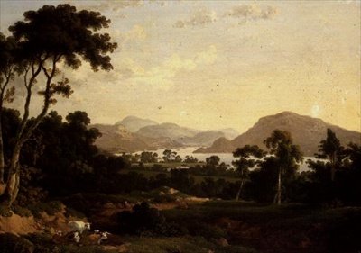 Ullswater: z Gowbarrow Park autorstwa Julius Caesar Ibbetson