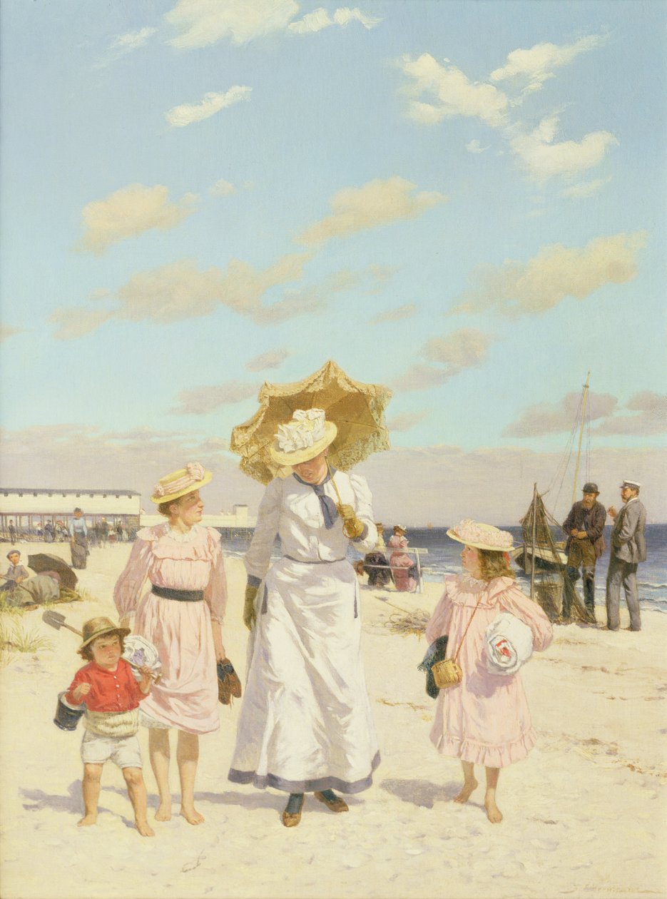 Na piaskach, ok. 1900 (olej na płótnie) autorstwa Julius Ehrentraut