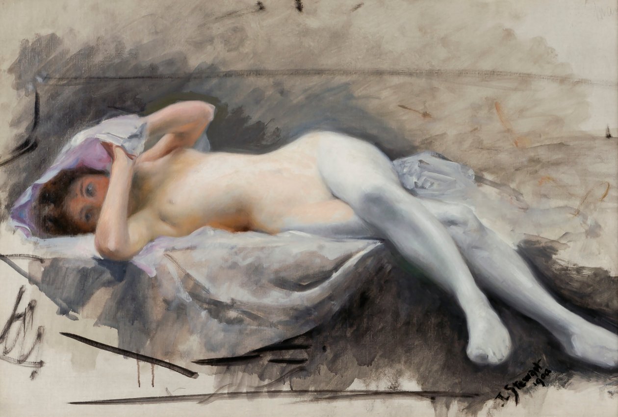 Akt leżący, 1909. autorstwa Julius Leblanc Stewart