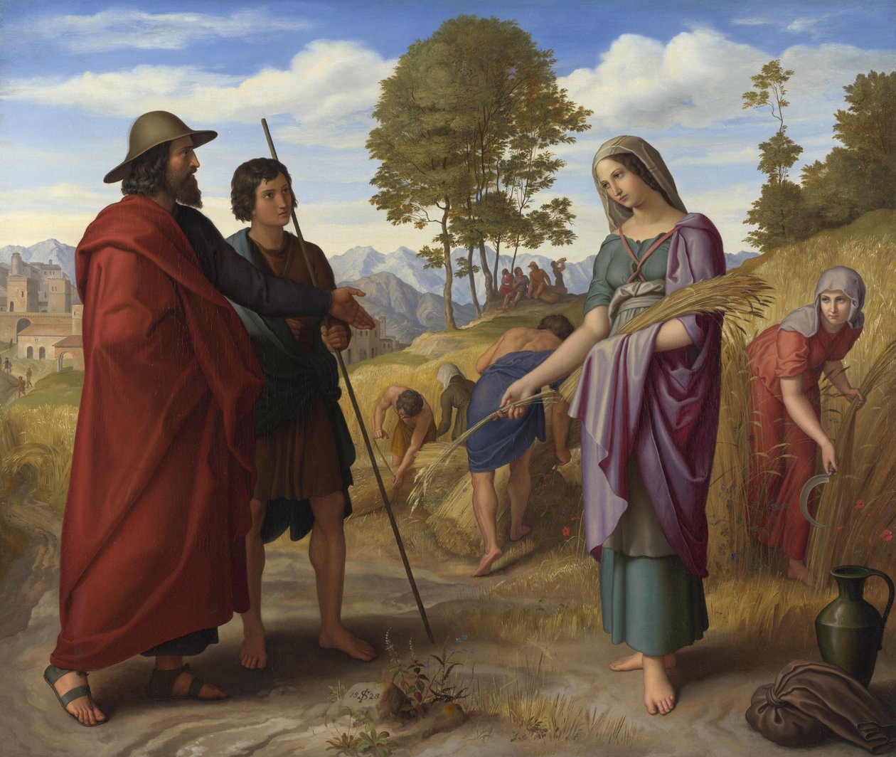 Rut na polu Boaza autorstwa Julius Schnorr von Carolsfeld