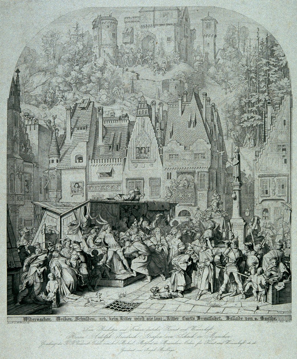Brautfahrt Rittera Curta autorstwa Julius Thaeter