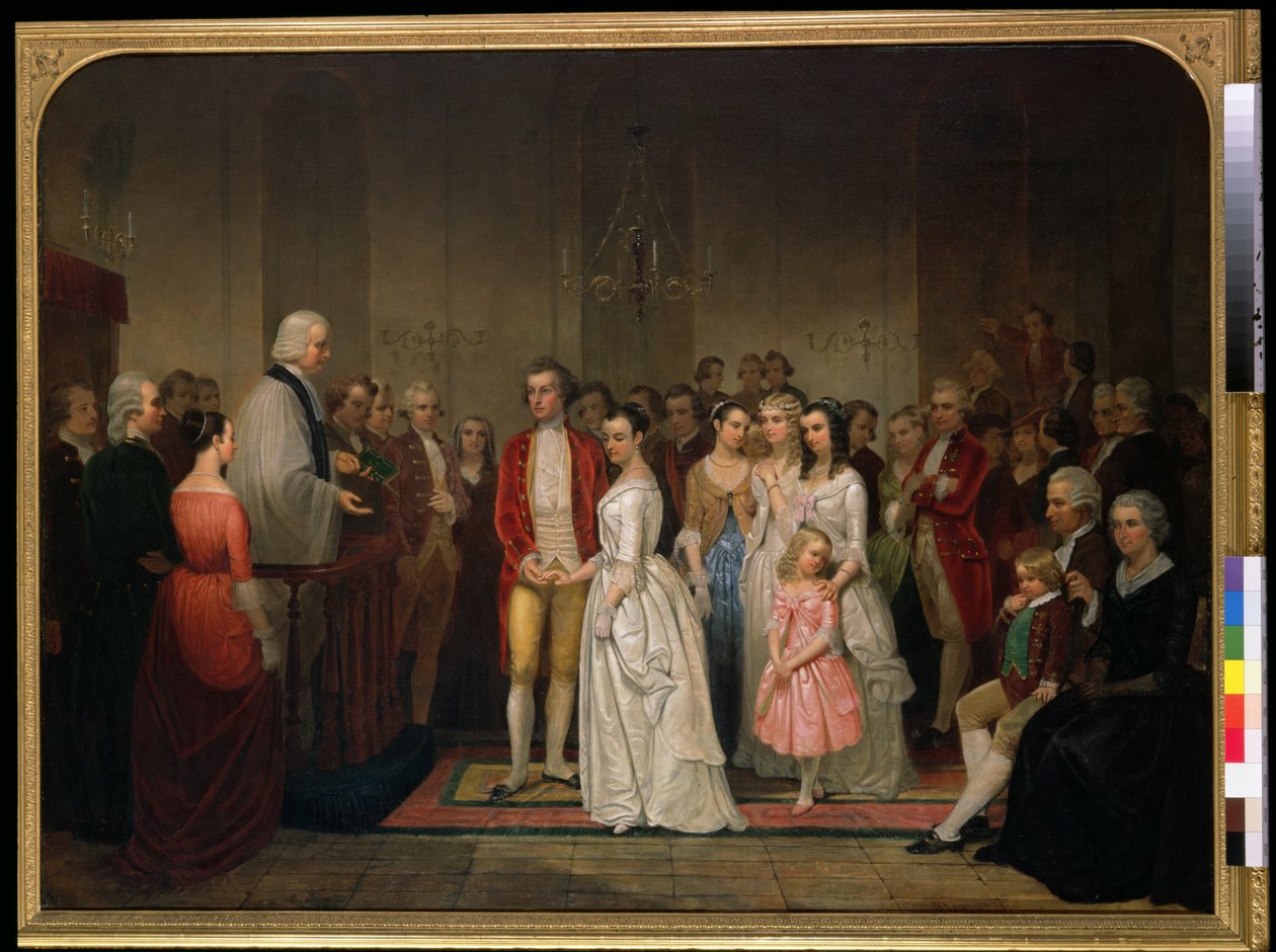 Małżeństwo Waszyngtona autorstwa Junius Brutus Stearns