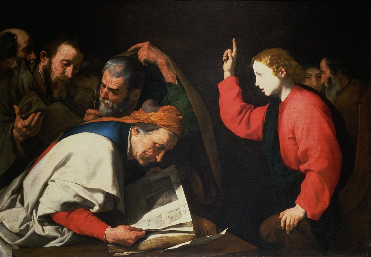 Chrystus wśród lekarzy, ok. 1630 autorstwa Jusepe de Ribera