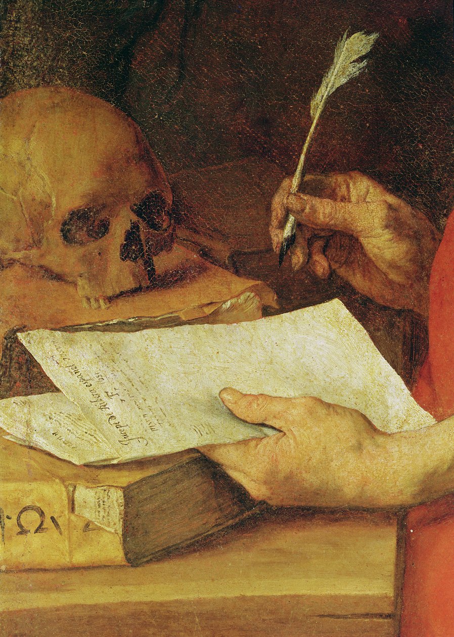 Fragment św. Hieronima (detal z 169667) autorstwa Jusepe de Ribera