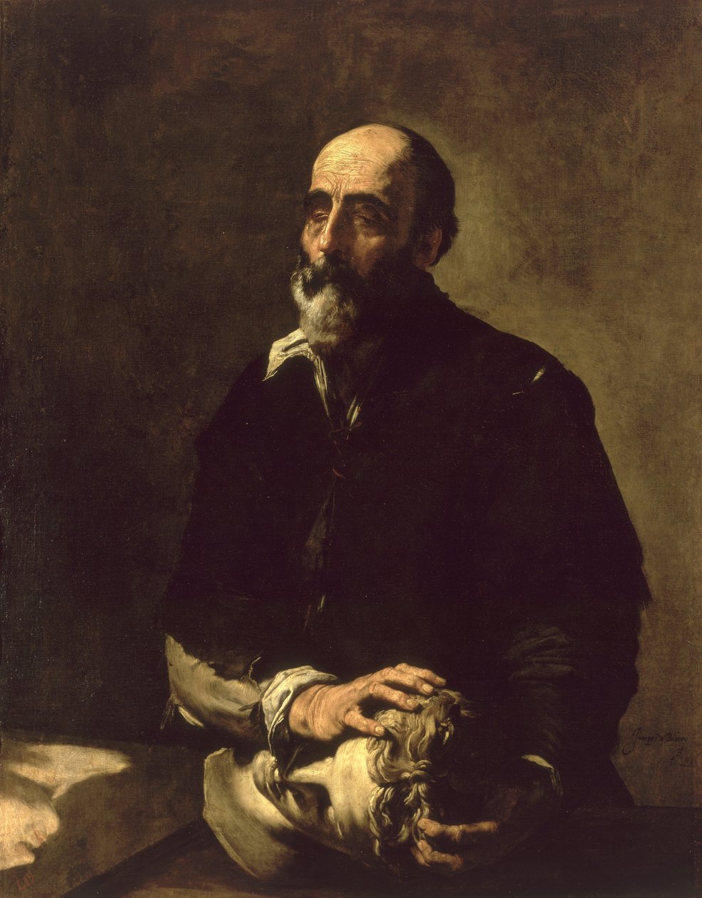 Portret niewidomego rzeźbiarza, Gambazo (1602-64) 1632 autorstwa Jusepe de Ribera