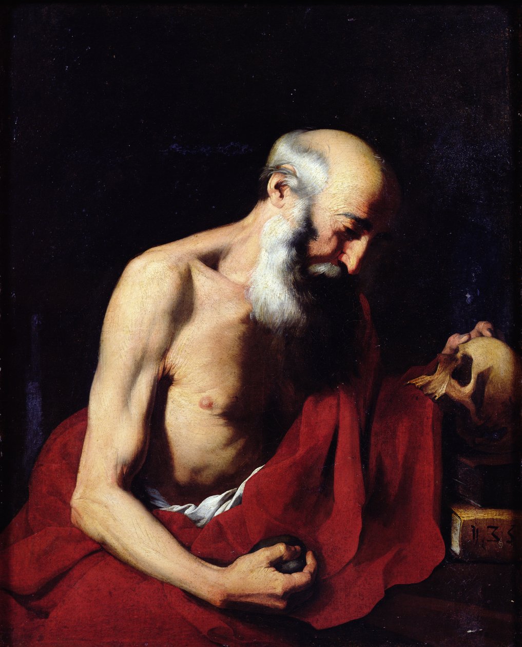 Św. Jerome, 1633 autorstwa Jusepe de Ribera