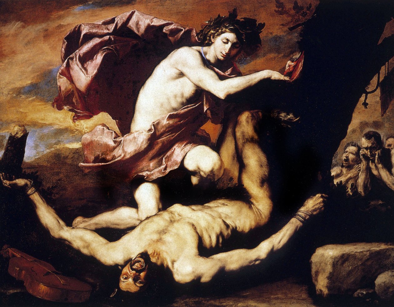 Apollo i Marsjasz autorstwa Jusepe de Ribera
