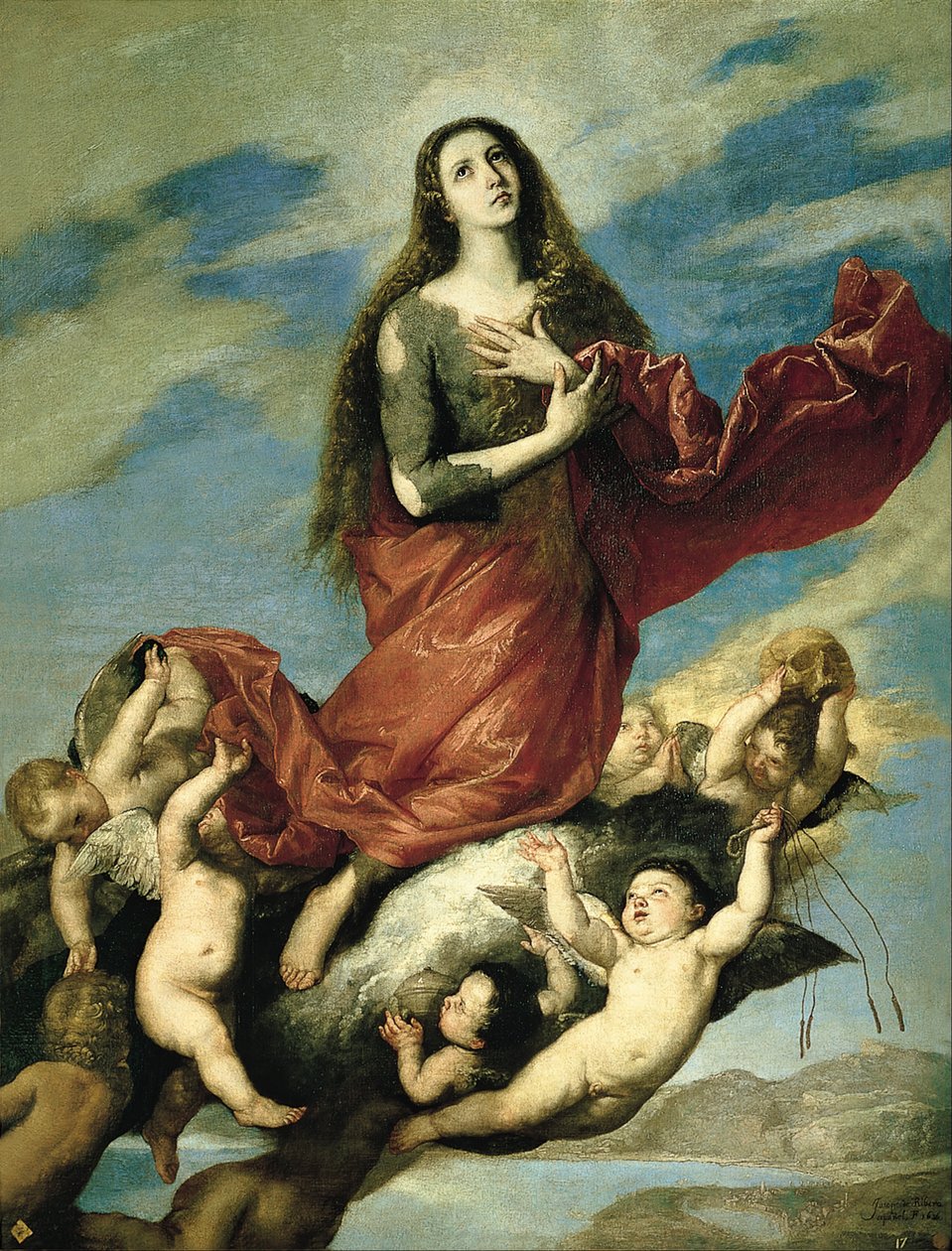 Wniebowzięcie Magdaleny autorstwa Jusepe de Ribera
