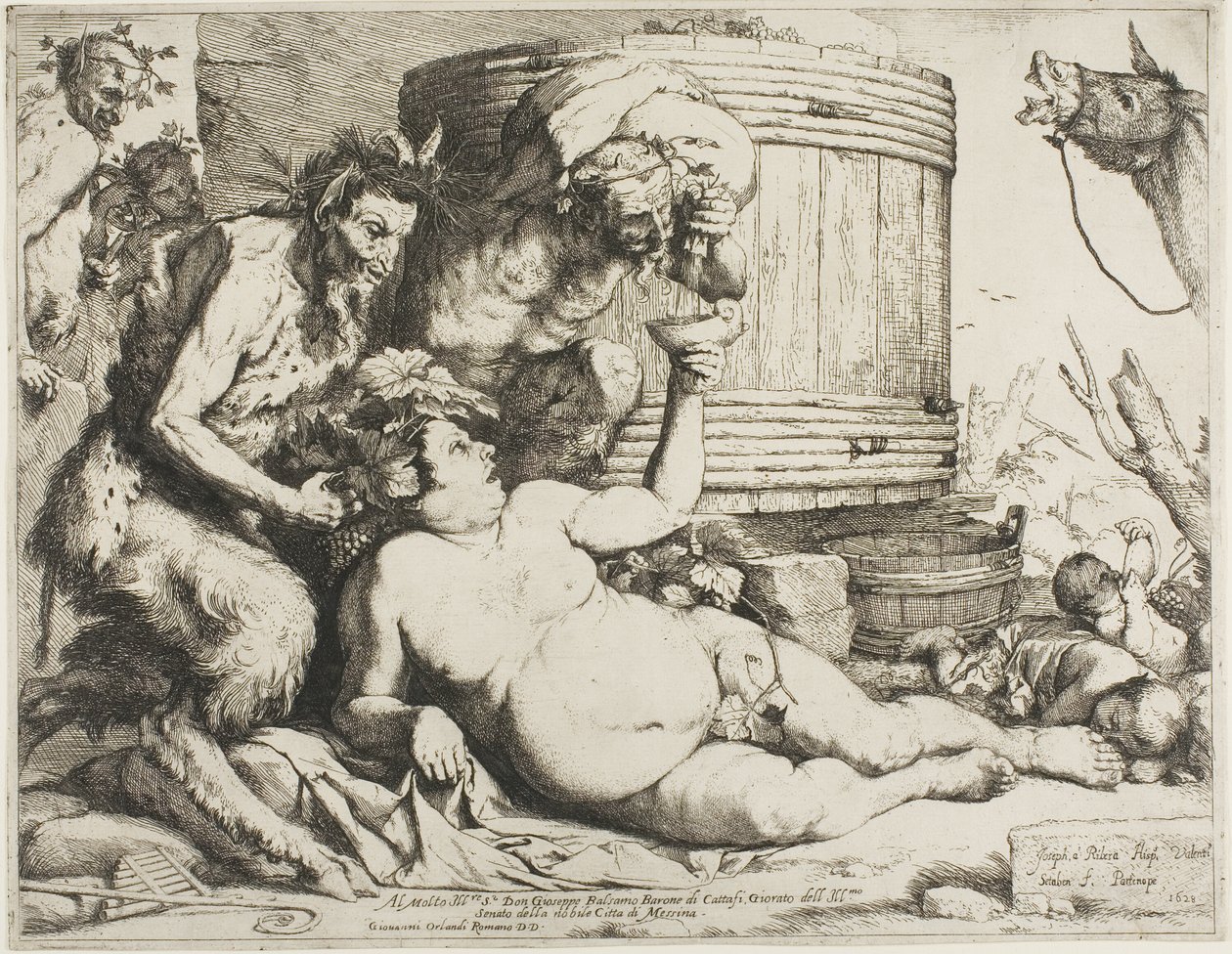 Pijany Silenus autorstwa Jusepe de Ribera