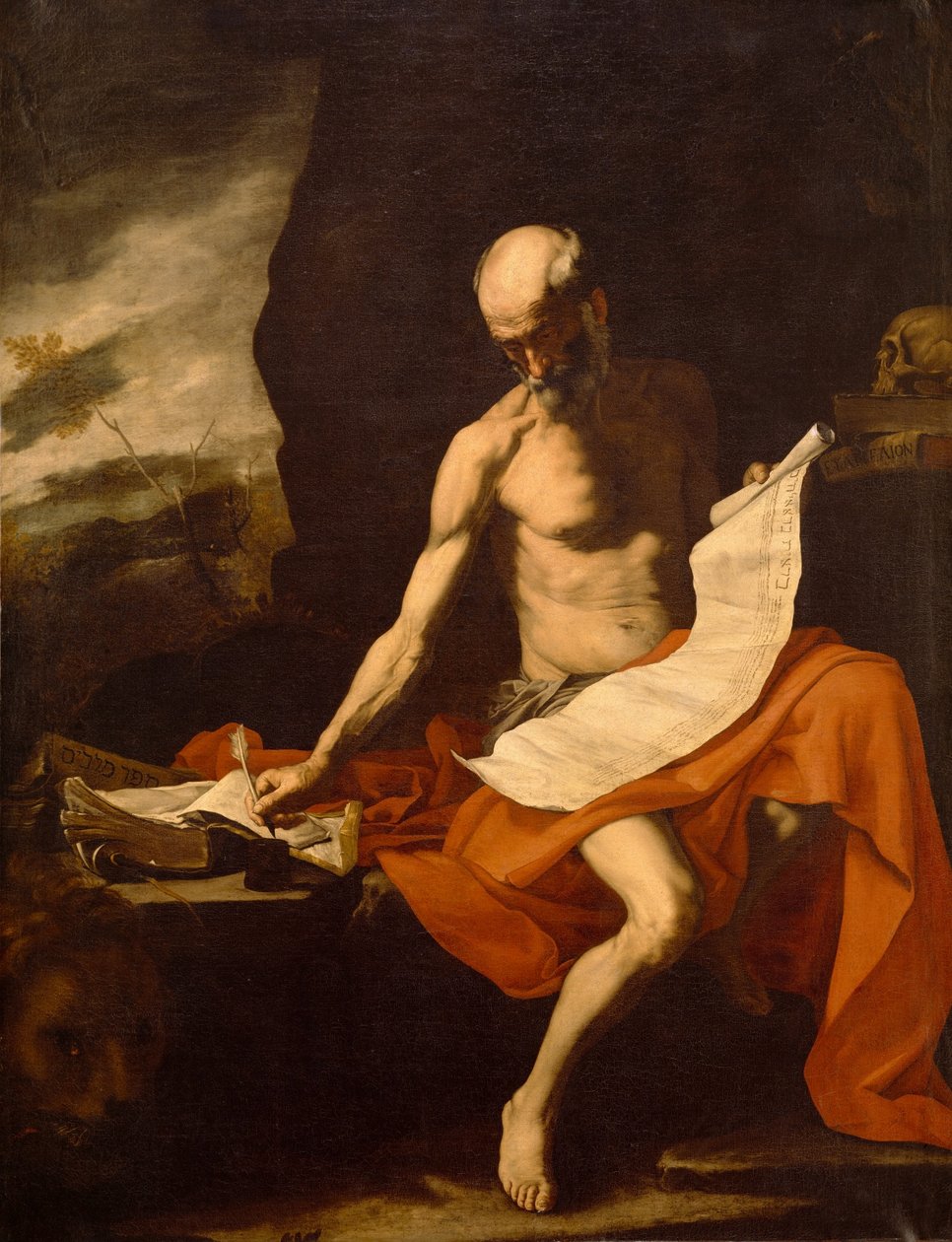 Święty Jerome na pustyni autorstwa Jusepe de Ribera