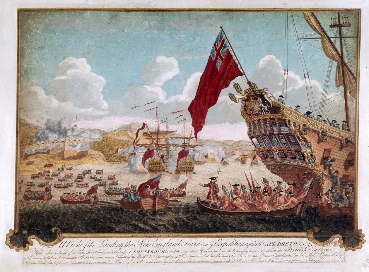Zdobycie Louisbourg, 1745 autorstwa Justin Stevens