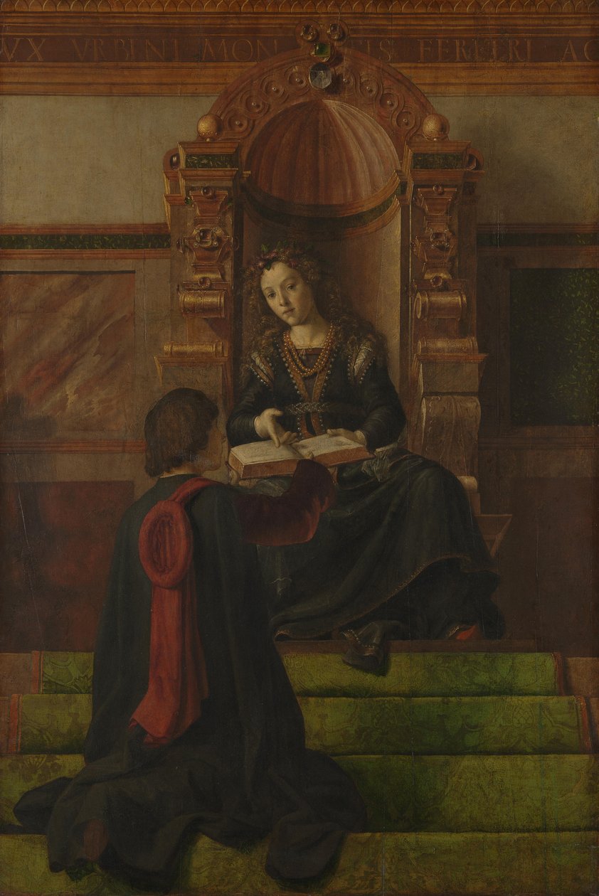 Retoryka, 1470 autorstwa Justus van Gent