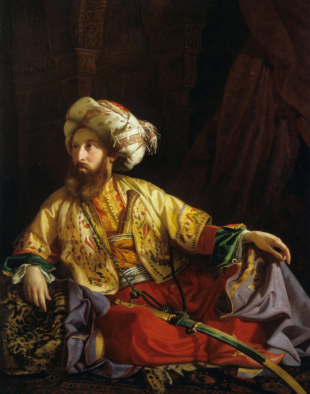 Emir Libanu, 1843. autorstwa József Borsos