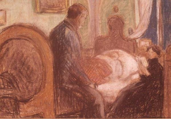 Odon w wysokiej gorączce, 1901 (pastel) autorstwa József Rippl Rónai