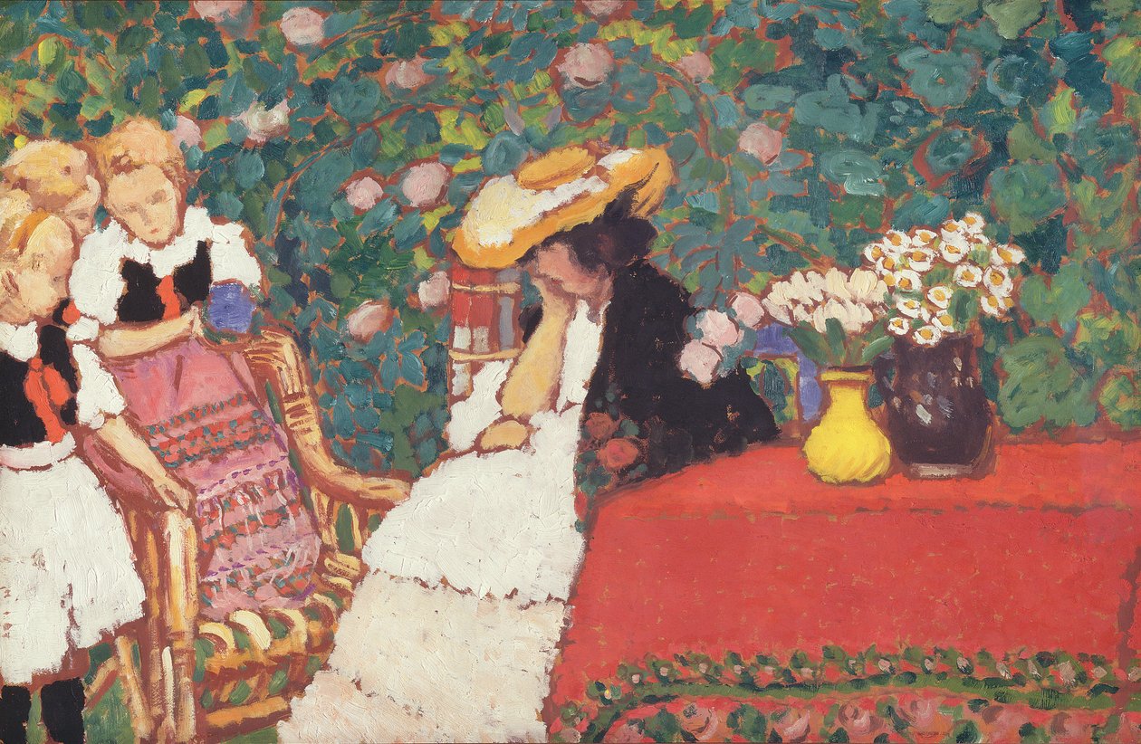 Kobieta z trzema dziewczynami, ok.1909 autorstwa József Rippl Rónai