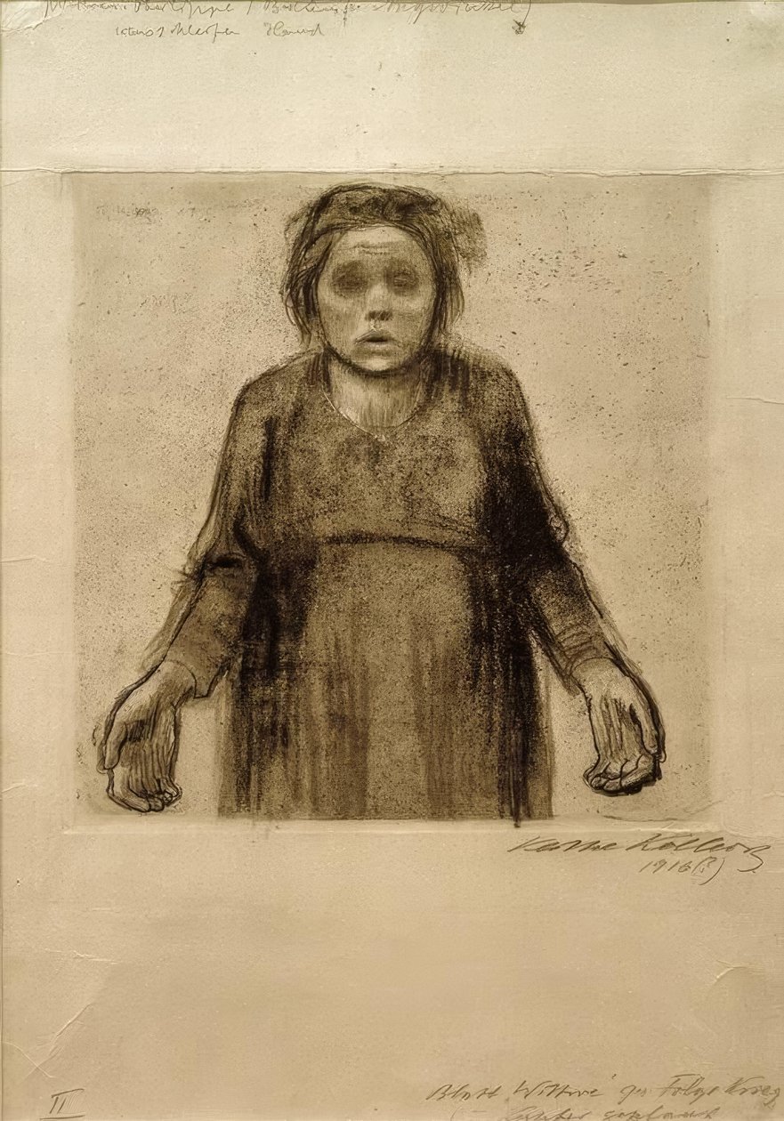 Wdowa autorstwa Käthe Kollwitz