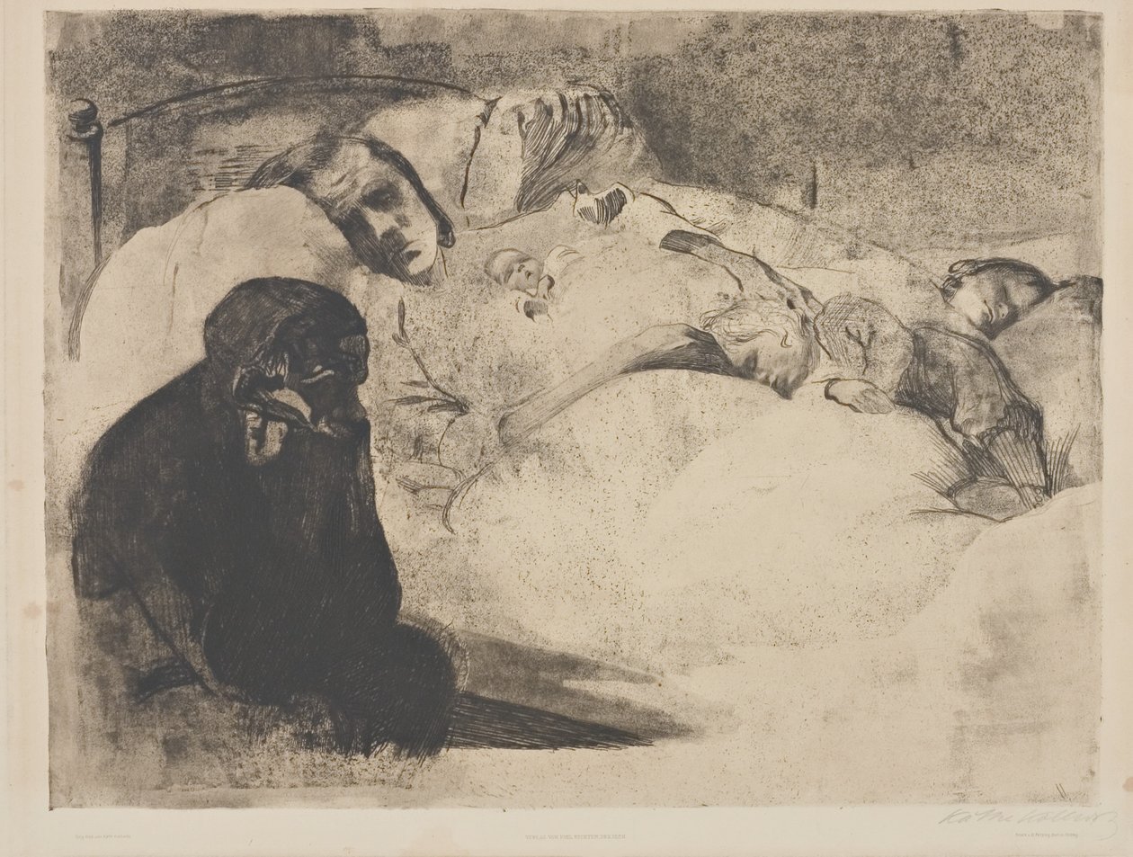 Bezrobocie autorstwa Käthe Kollwitz