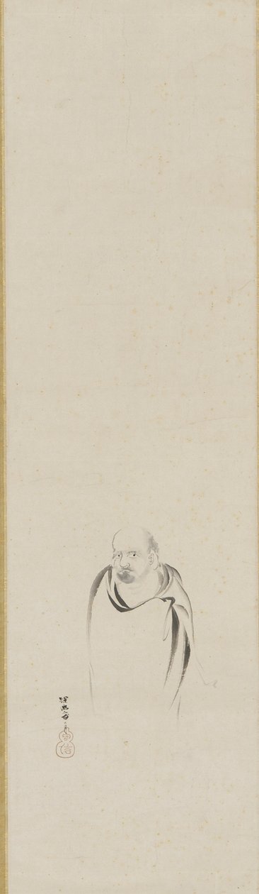 Bodhidharma, okres Edo (tusz na papierze) autorstwa Kanō Tan’yū