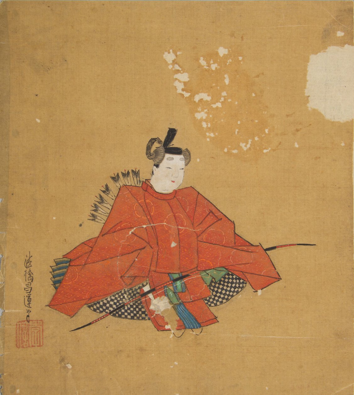 Poeta nieśmiertelny, XVII wiek. autorstwa Kano Shoun