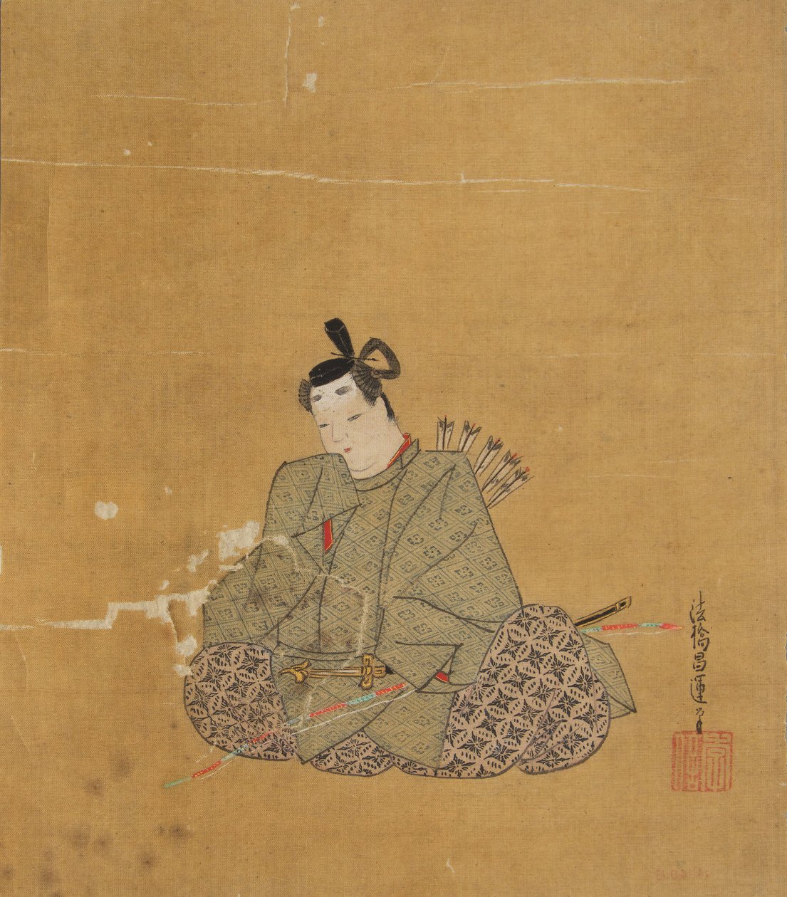Poeta nieśmiertelny, XVII wiek. autorstwa Kano Shoun