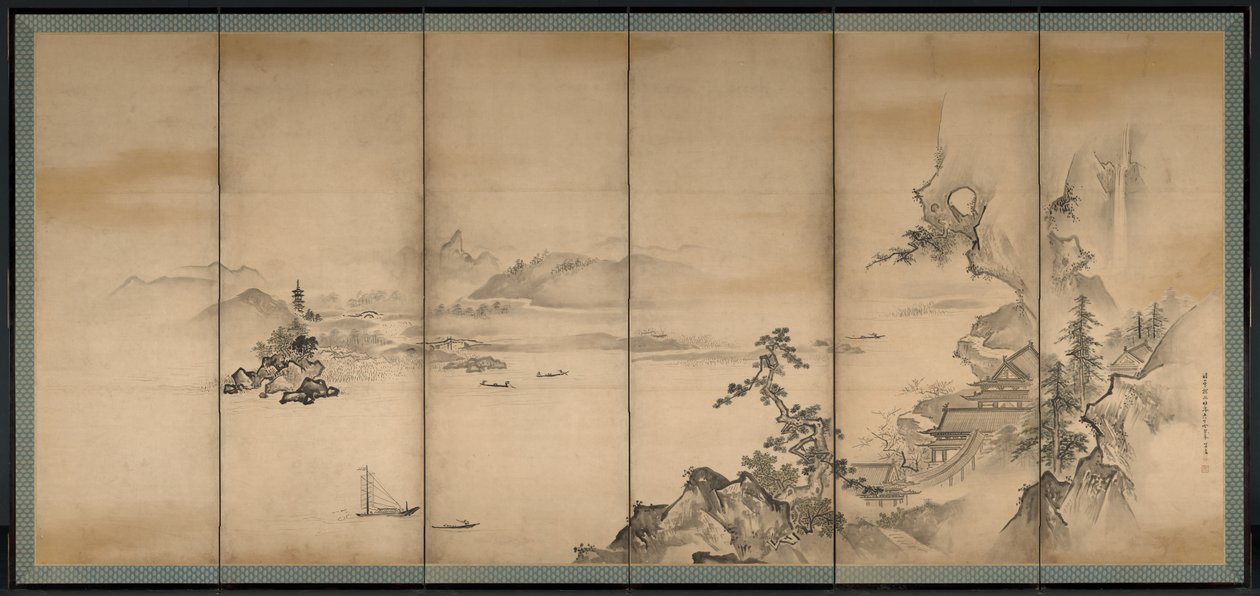 Cztery pory roku, 1668. autorstwa Kanō Tan’yū