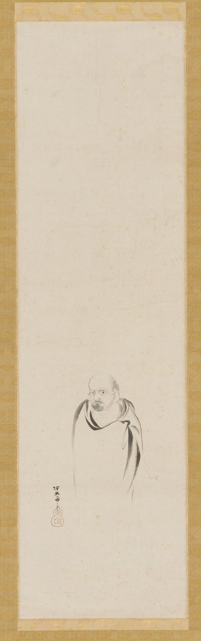 Bodhidharma, okres Edo, XVII wiek. autorstwa Kanō Tan’yū