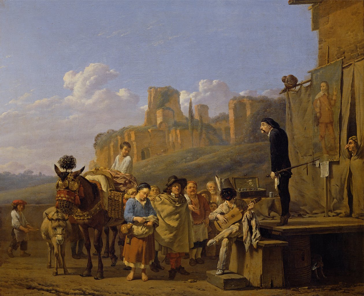 Włoscy szarlatani, 1657 autorstwa Karel Dujardin