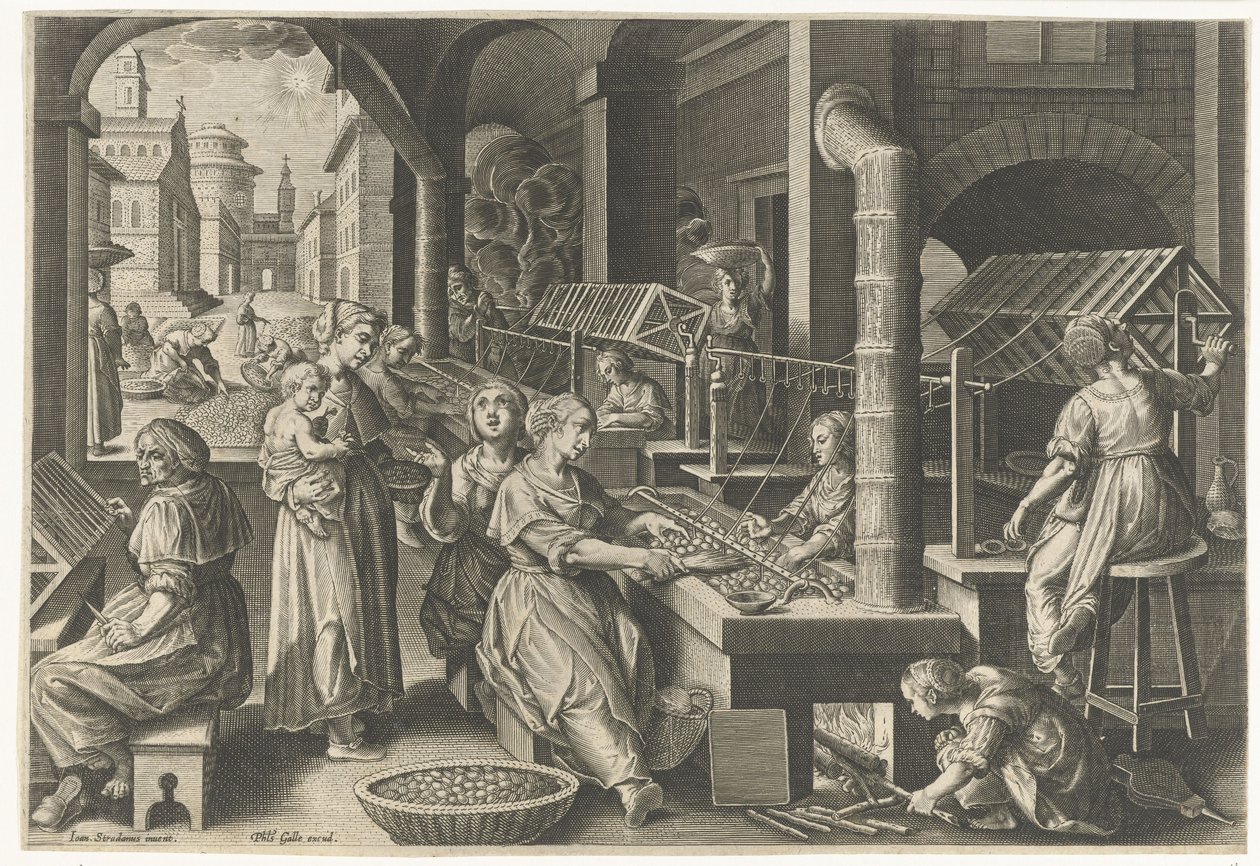 Rozwijanie jedwabiu autorstwa Karel van Mallery