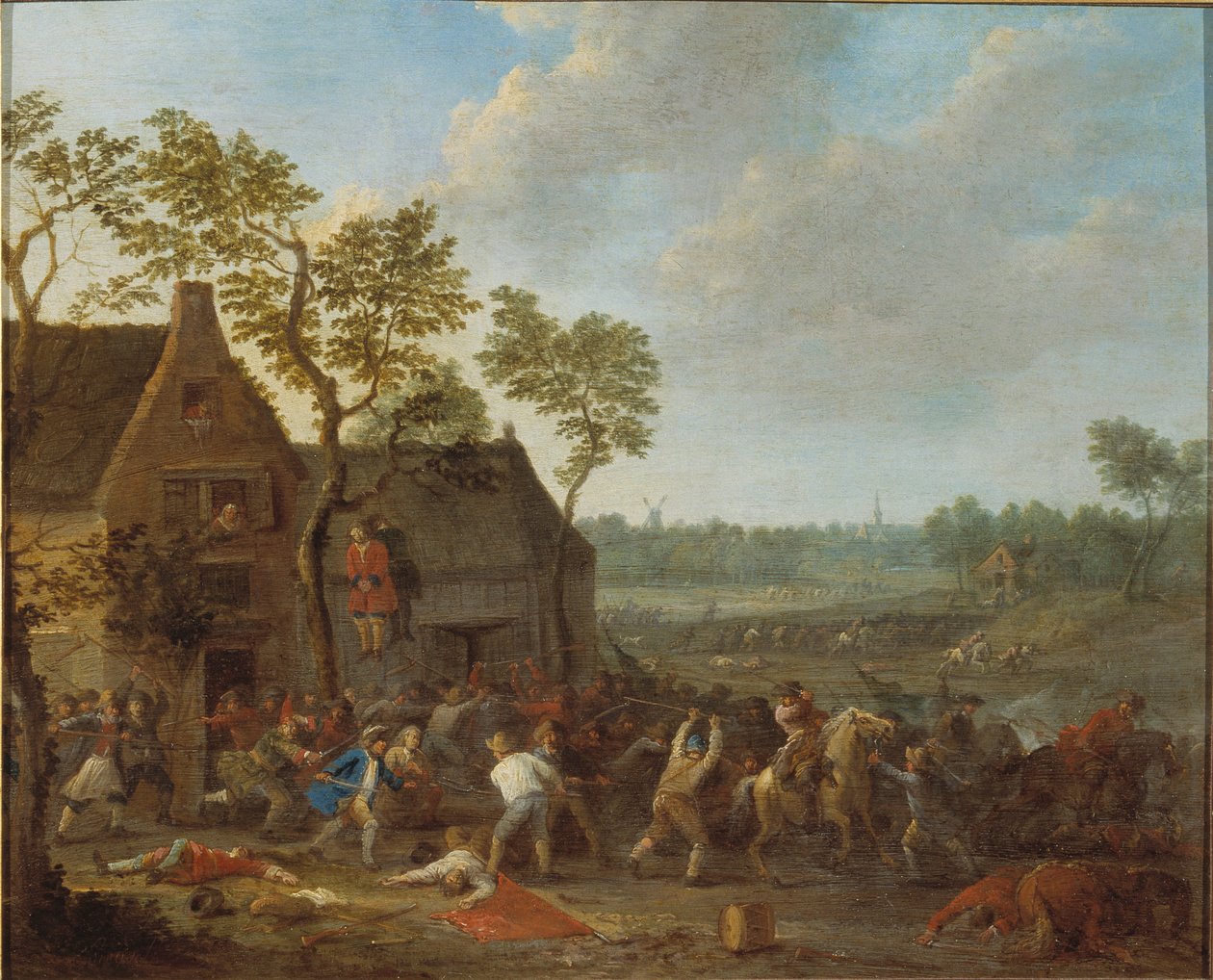 Napad na gospodarstwo, ok. 1710. autorstwa Karel Breydel