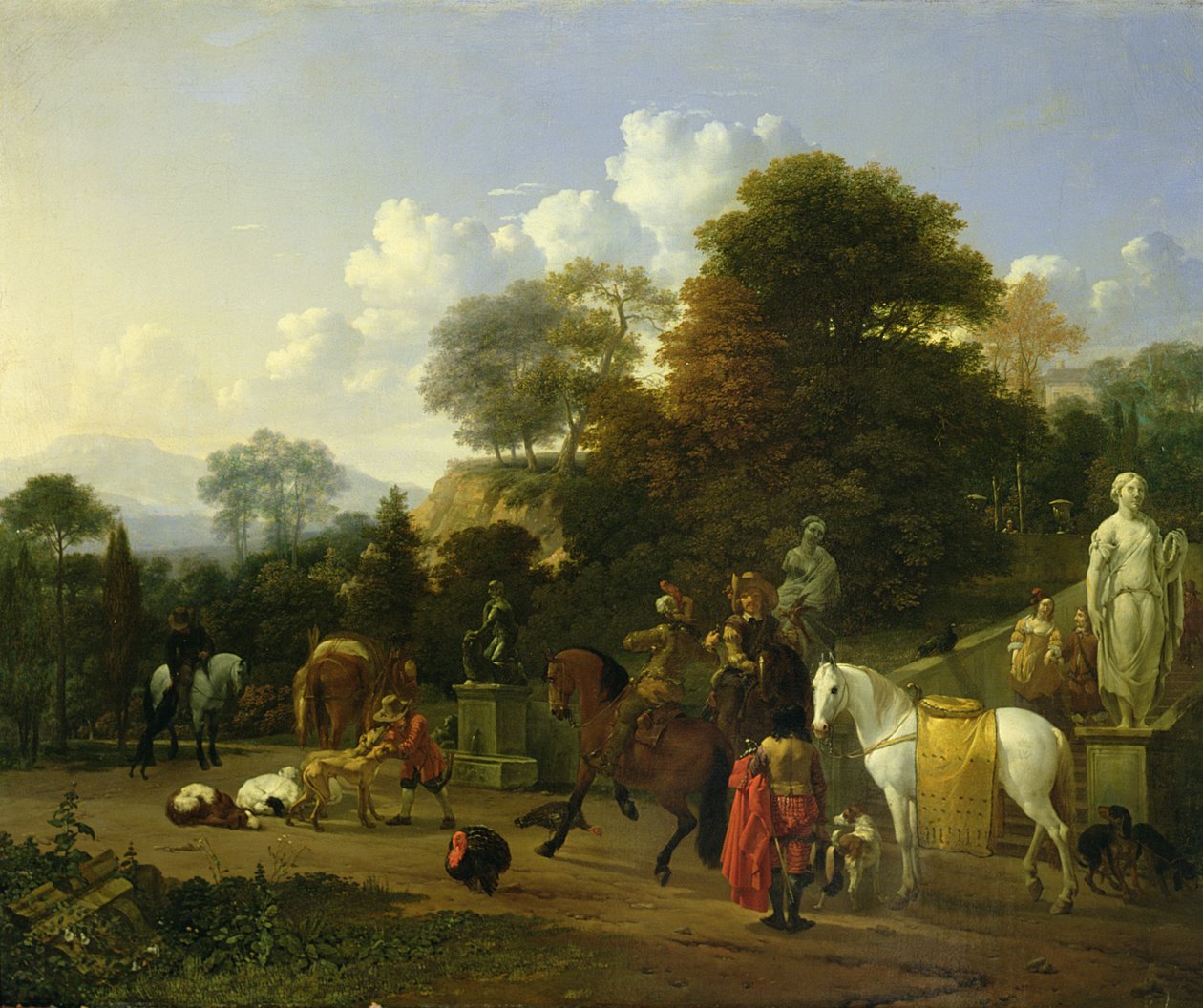 Po polowaniu, 1664 autorstwa Karel Dujardin