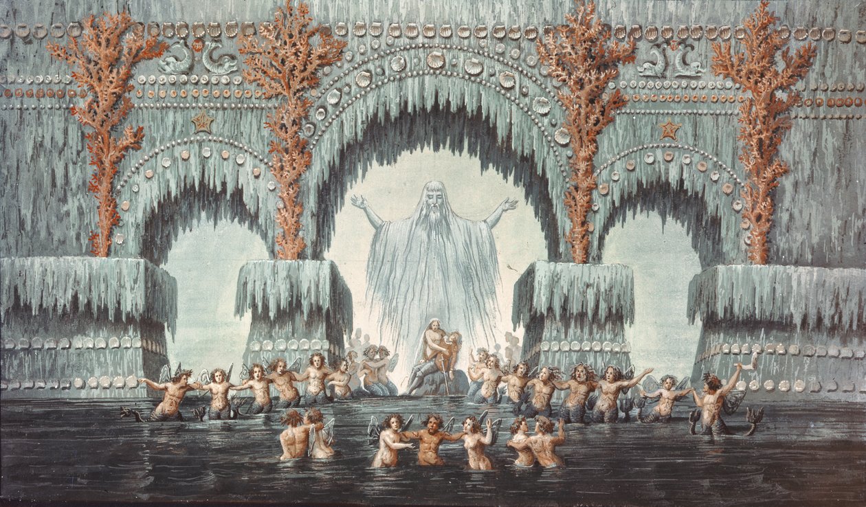 د Muehleborn د اوبو ماڼۍ، د انډین، پولی تولید لپاره ډیزاین ترتیب کړی autorstwa Karl Friedrich Schinkel