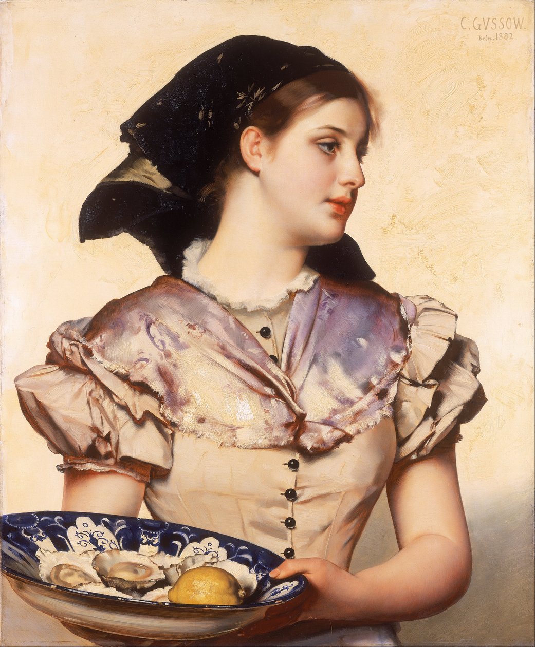 Dziewczyna z ostryg autorstwa Karl Gussow
