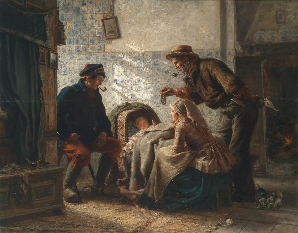 W kołysce autorstwa Karl Hübner