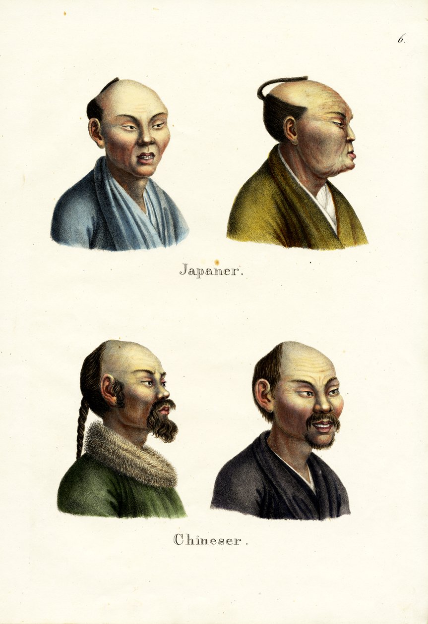 Japończycy, 1824 autorstwa Karl Joseph Brodtmann
