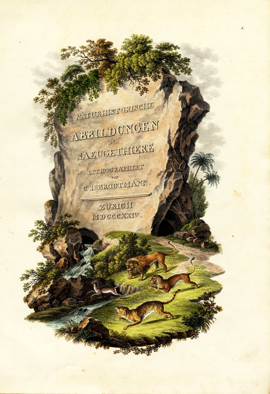 Strona tytułowa, 1824 r. autorstwa Karl Joseph Brodtmann