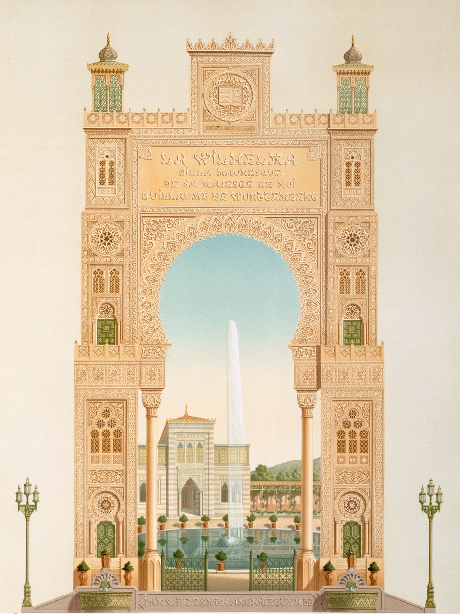 Projekt bramy wjazdowej do Wilhelma, 1837 autorstwa Karl Ludwig Wilhelm Zanth