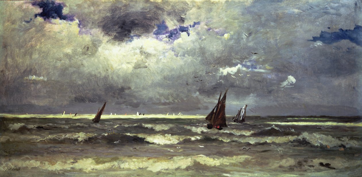 Krajobraz morski autorstwa Karl Pierre Daubigny