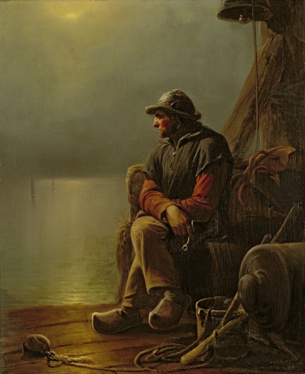 Pilot pilnuje, 1851 autorstwa Karl Schlesinger