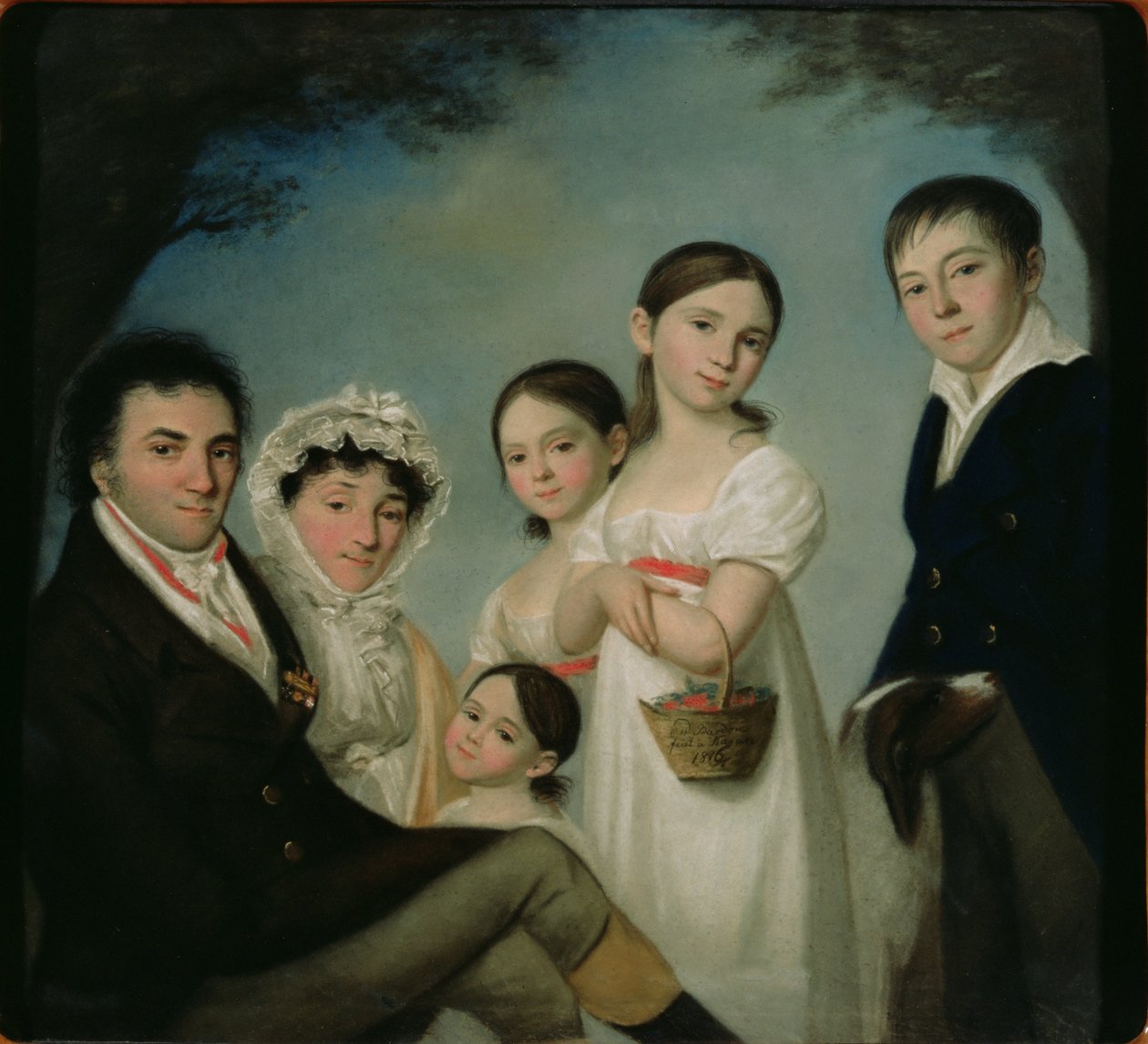 Rodzina Boratyńskich, 1816 autorstwa Karl Wilhelm Bardou
