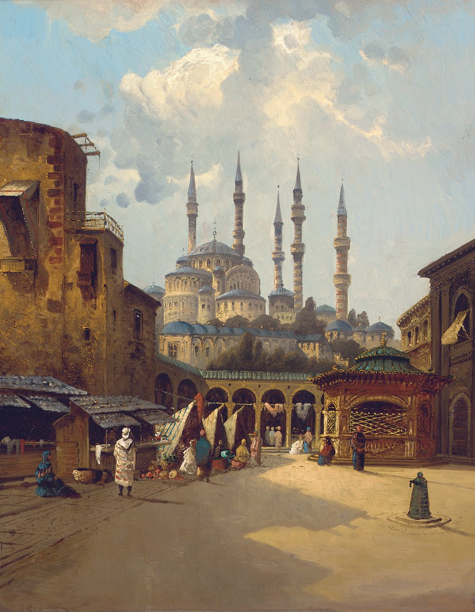 Bejrut, ok. 1890 (olej na panelu) autorstwa Karl (attr. to) Kauffman