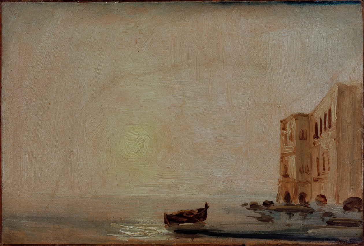 Słońce nad morzem autorstwa Carl Blechen