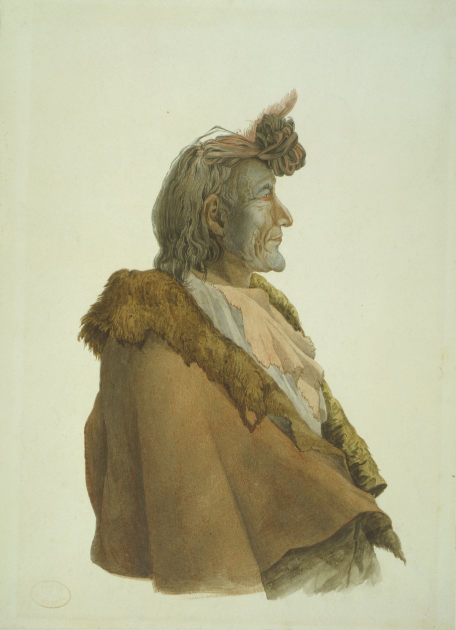Pioch-Ki?iu, a Piegan Blackfeet man autorstwa Karl Bodmer
