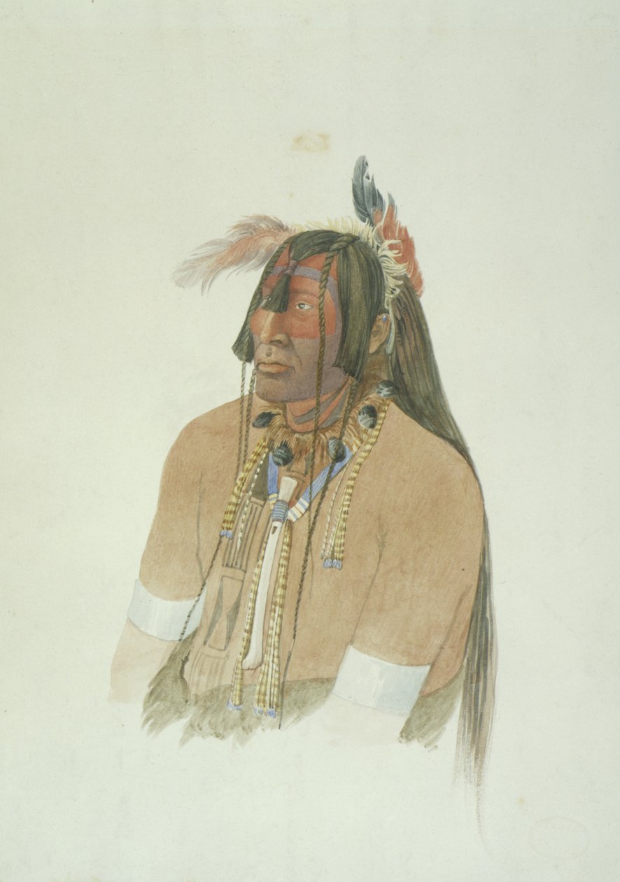 Niezidentyfikowany mężczyzna autorstwa Karl Bodmer