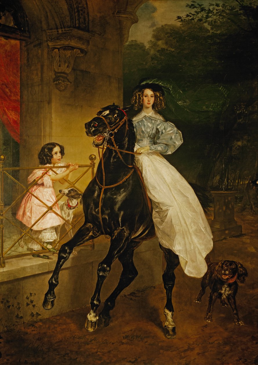Rosyjski: "Jeździec" Jeździec autorstwa Karl Bryullov