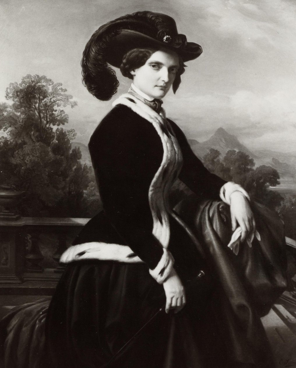 Portret Amalie Cockerill autorstwa Karl Ferdinand Sohn