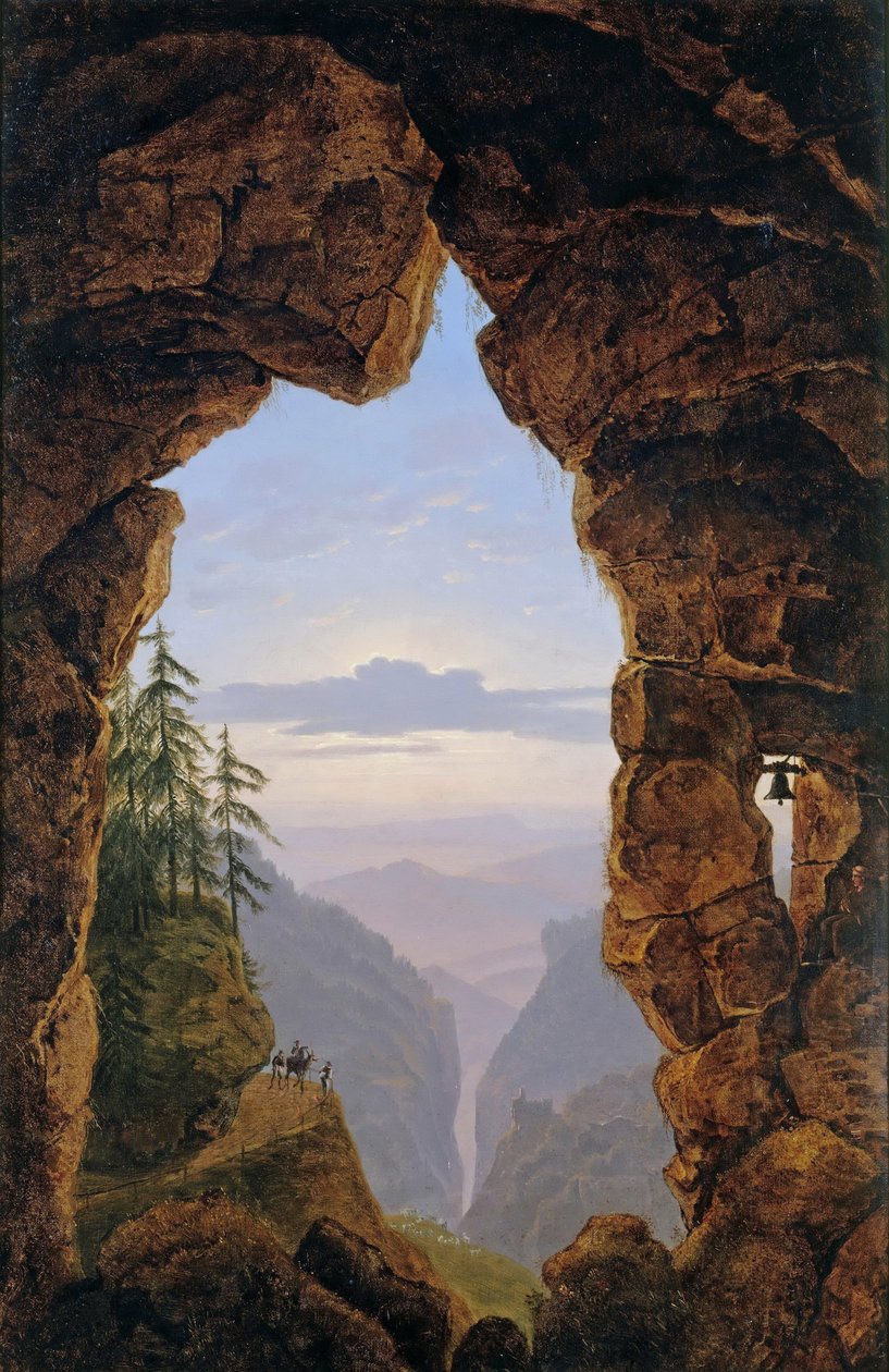 Brama w Skałach, 1818 r. autorstwa Karl Friedrich Schinkel