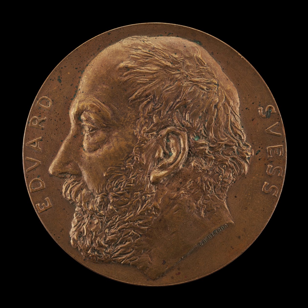 Eduard Suess, 1831-1914, Geolog [awers], 1897. autorstwa Karl Gindra