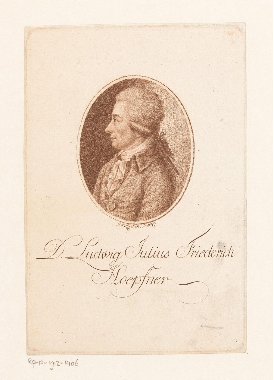 Portret Ludwiga Hopfnera autorstwa Karl Goepfert