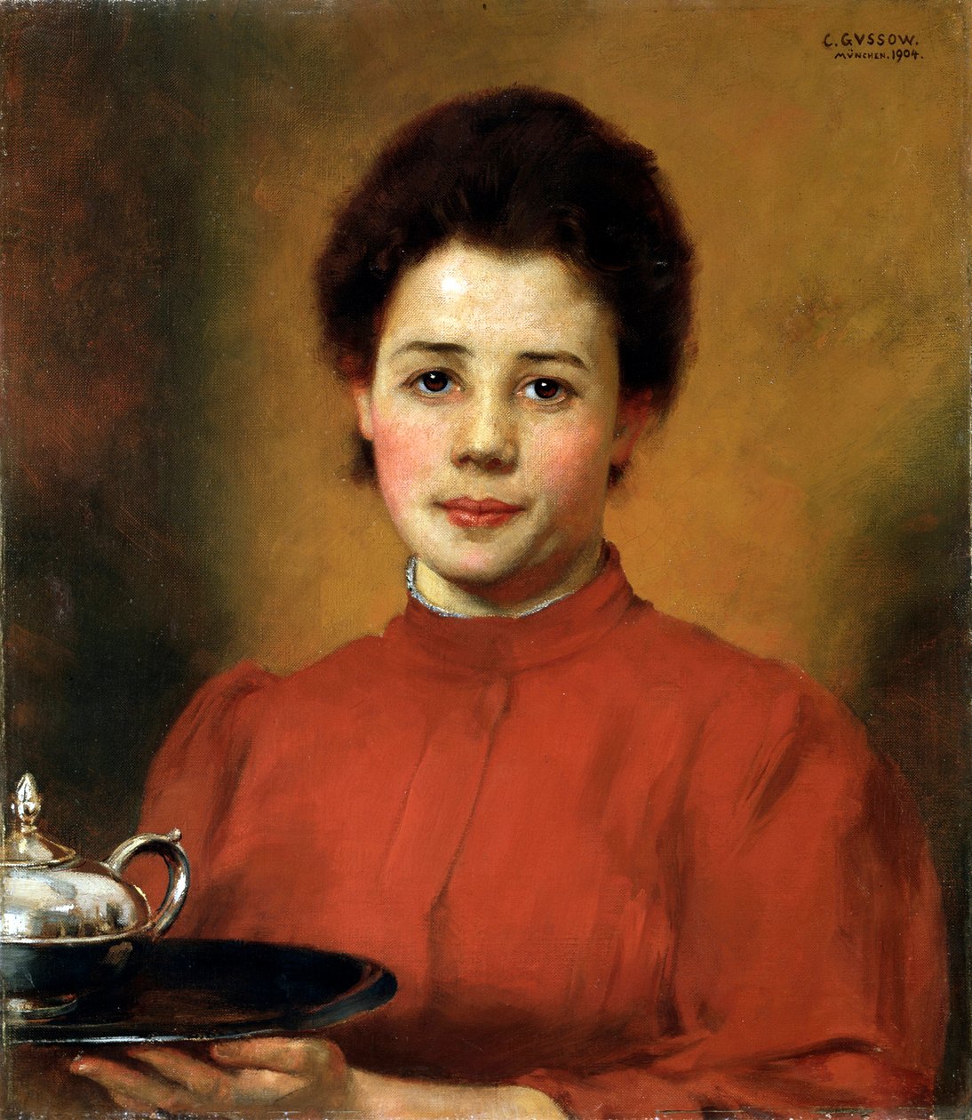 „Kobieta w czerwieni”, 1904 autorstwa Karl Gusov