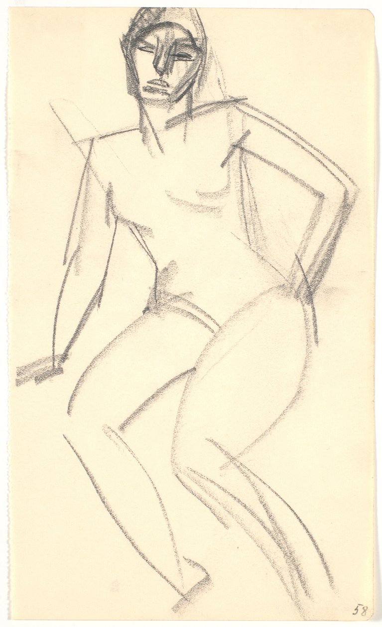 Siedzący model autorstwa Karl Isakson